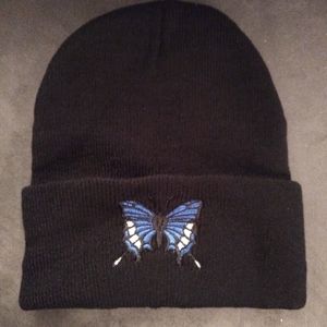 NEW - Cap - Hat - black - Butterfly